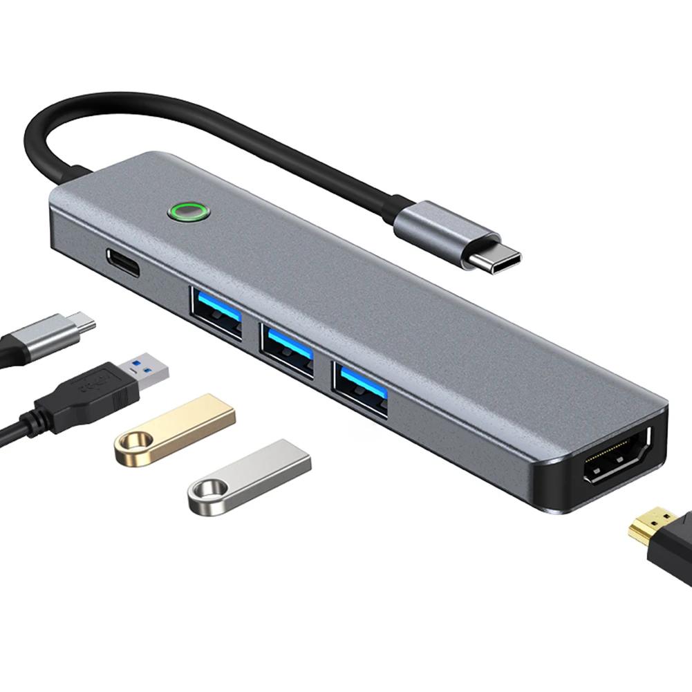 USB C  USB 3.0 Ʈ 3 , USB C ŷ ̼, HDMI ȣȯ Ʈ, USB C , PD 100W, USB C ƮϿ, 5 in 1, 4K, 30Hz